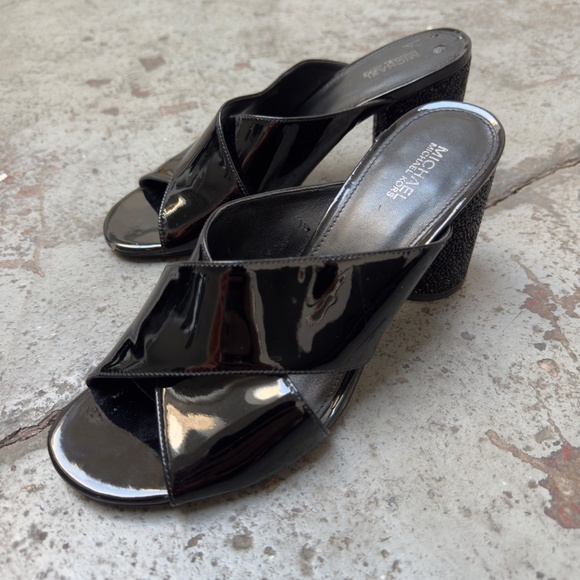 MICHAEL Michael Kors Slide Mule with Black Crystal Heel 8 - Picture 7 of 10